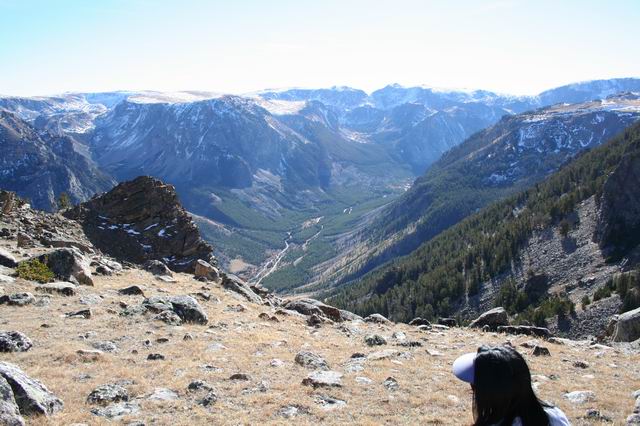 View from camping spot, Hellroaring Plateau, Beartooth Wilderness